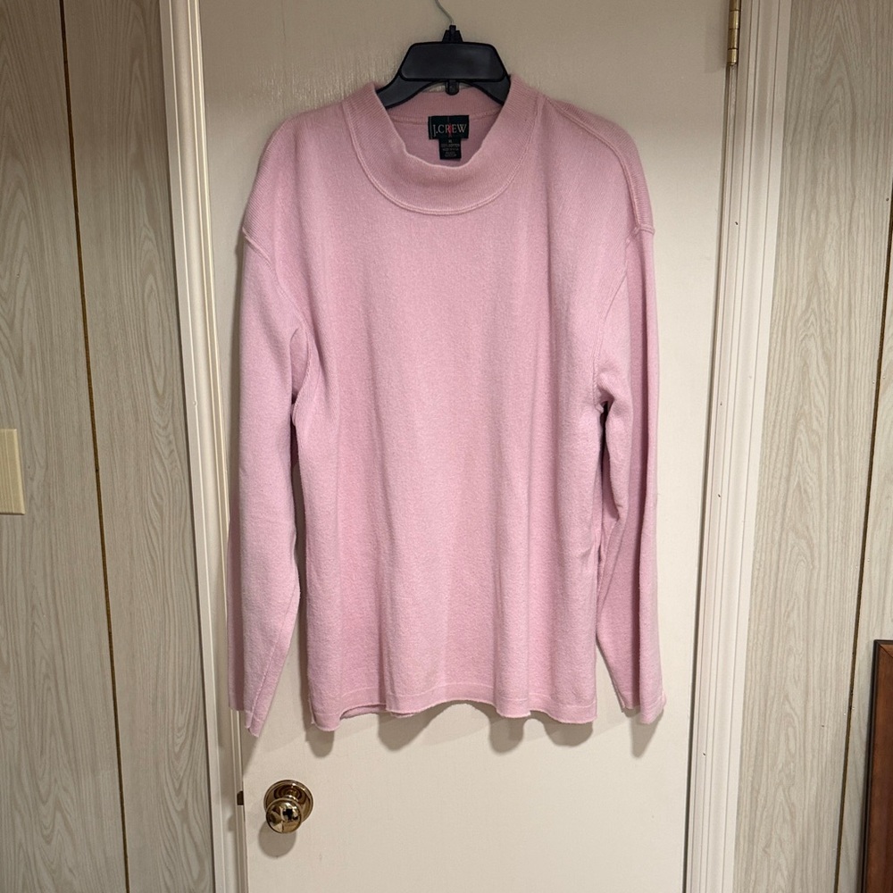J. Crew Soft Pink Crew Neck Sweater